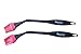 Backyard Dudes® BBQ Grill Basting Brush-Mop Super Silicone Heat Resistant to 500f. Long Angled Handle and Removable Head. You get Two Barbecue Baster Brushes both15-Inches Long