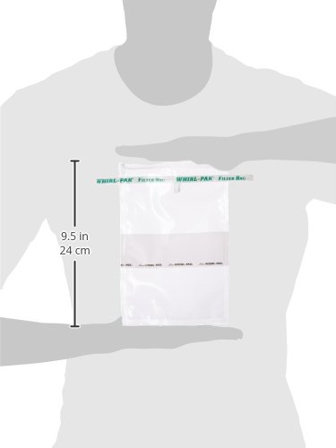 Nasco Whirl-Pak B01348WA Filter Bag for Homogenizer Blender, 23cm L x 15cm W, 710ml Capacity (Box of 250)