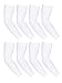 Mudder 8 Pairs Unisex UV Protection Arm Cooling Sleeves Ice Silk Arm Cover (White, Ice Silk)