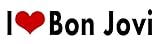 i Love Bon Jovi STICKERS Rock Band Tour Concert Album DECAL VINYL BUMPER CAR Jon
