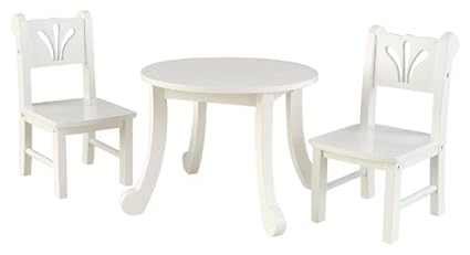 KidKraft Little Doll Table and Chair Set, White