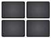 GASARÉ, Placemats Set of 4, Silicone Placemats, Table Mats, Non-Slip, Easy to Clean, Heat Resistant, Flexible, 20% Thicker, 16 x 12 inches x 1.1mm, Black