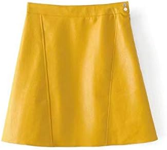 Ronald Turner Winter High Waist Skrit Pu Faux Leather Women Skirt Pink Yellow Black Green Blue Zipper Mini Skirt Women