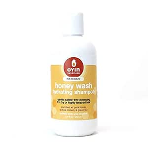 Oyin Handmade Honey Wash Hydrating Shampoo with Pure Honey | 8 oz