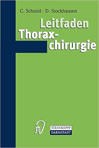 Amazon Leitfaden Thoraxchirurgie German Edition Schmid Christof Thoracic Vascular