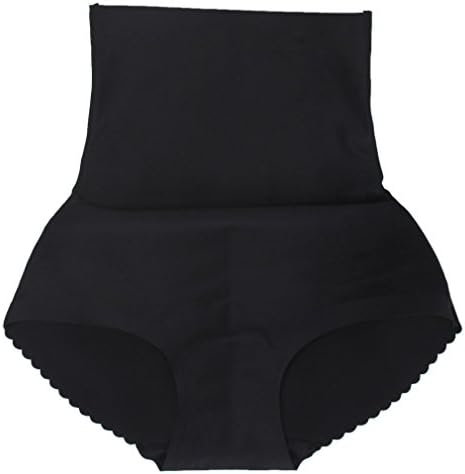 JTC Women Seamless Butt Hip Lift High-Waist Underpants Solid (XL, #1)