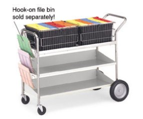Charnstrom Extra Long Transport Cart with Two Lower Shelves (B180)