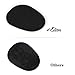 24 Pieces Eison Food Grade Alto Tenor Saxophone Mouthpiece Cushions Sax Clarinet Mouthpiece Patches Pads Cushions 0.8mm Thick Rubber Strong Adhesive, Black