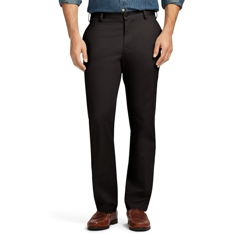 Izod Men's American Chino Flat Front Slim Fit Pant