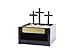 Wooden Faith Box with LED Light. Unique Religious Gift, shines crosses on wall 3' high. Memorial, Xmas or Baptism gift. Comes with blank brass plate for local engraving. See Faith Box Engraving Plate