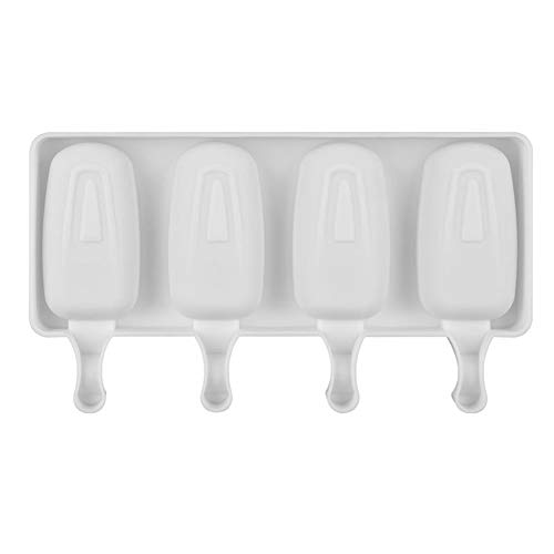 Aoile 4-Hole Silicone Ice Cream Maker Pop Mold Popsicle Lolly Mould Ice Cube Tray Pan DIY Kitchen Tool small - Thumbnail 3
