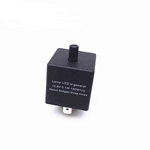 3 Pin Adjustable Flash Speed Interval Electronic LED Flasher Relay for Car Motorcycle Turn Signal Blinker Indicator Light - Thumbnail 3