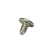 YoYoflyer 100pcs Silver Cone Metal Studs Rivet Spikes Screw Length 10mm for Punk Gothic Style Clothes Leather DIY