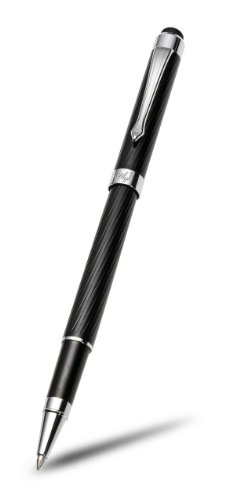 AYL Engraved 2-in-1 Capacitive iPad Stylus with Executive Pen + 1 Year Warranty (Jet Black) + Extra refill / For Touchscreen Devices Including the Apple iPad, Google Nexus, Samsung Galaxy Tab 2 3, iPad Mini, Asus Nexus, and Nook