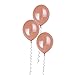 Bememo 50 Pack Rose Gold Balloons 12 Inch Balloon Party Decorations with 98 Feet Balloons String for Engagement, Wedding and Baby Shower