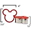 Koko Mickey Mouse Cookie Cutter 2 Pack food and child safe Stainless Steel cookie and Sandwich Cutter, Suitable and safe for Kids. Food Grade Stainless Steel Cookie Cutter Biscuit Mold