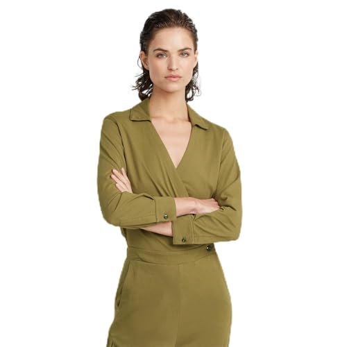 G-STAR Para Mujer Shirt Jumpsuit, Verde (antic green D25024-B771-735), XL