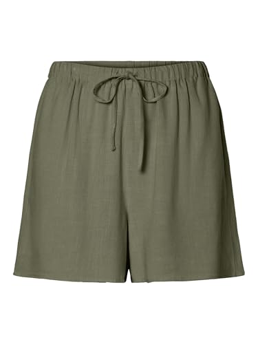 PIECES Shorts Pcvinsty HW New Wvn-Pantalones Cortos para Mujer