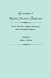 Front cover for the book Genealogies of Rhode Island Families: From the New England Historical and Genealogical Register by Gary Boyd Roberts