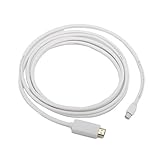 HDE 10ft. Mini Display Port Male to HDMI Male Cable Gold Plated Apple MacBook to HDTV Monitor Adapter