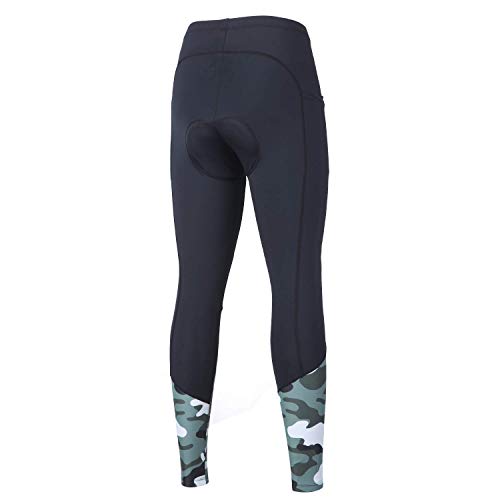 image for beroy Women 3D Padded Cycling Pants with Adjust Drawstring,Ladies Comp
