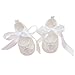 Glamulice Baby Boy Baptism Christening Gown Clothes Long Baptism Blessing Dress (3M / 0-6M, Off-White Shoes + Headband)