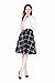 Ashir Aley High Waisted A Line Flared Swing Woman's Green Plaid Midi Skirt
