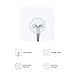 Colossal ship Adhesive Hooks Heavy Duty Wall Hooks Strong Adhesive Hooks 22lbs/10kg Seamless Hooks Transparent Hooks 20 Pack