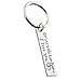 iWenSheng Drive Safe Handsome I Love You Keychain Gifts for Boyfriend Husband Dad Valentines Day Gift Christmas Gift Stocking Stuffer, Staidness Steel (#3Handsome)