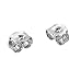 Adabele 10pcs x Authentic Sterling Silver Butterfly Earring Safety Back Earnut 5x4.5mm #ss174