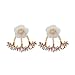 Zhiwen Cute Daisy Flower Crystal Stud Fashion Flower Earrings For Women by Zhiwen