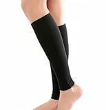 Slimming Thigh Leg Shaper Compression Sleeve Weight Loss Wrap Belt , Black