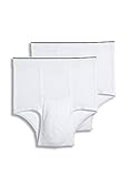 Jockey Men's Underwear Big Man Pouch Brief - 2 Pack