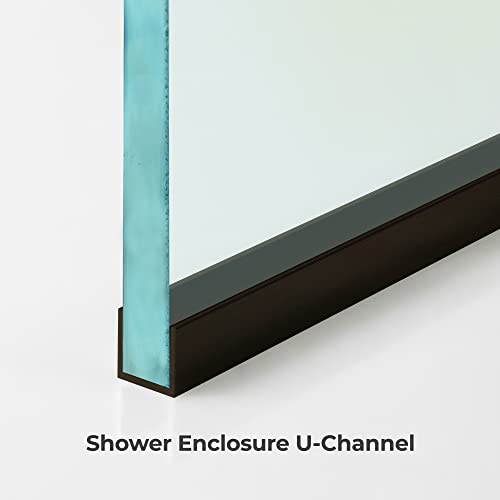 Fixed Shower Panel Water Repellent Tempered Glass With Oil Rubbed