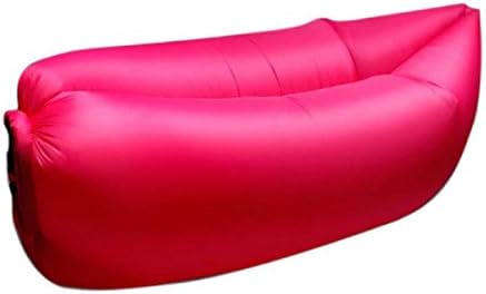 Inflatable Hangout Loungers Beach Sofa Banana Sleeping Bag (Rosy)