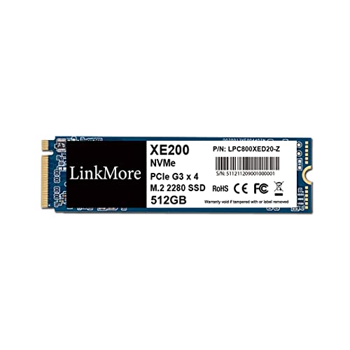 LinkMore XE200 512GB M.2 2280 PCIe Gen 3X4 NVMe 1.3