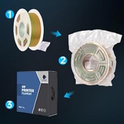 ANYCUBIC Silk Filament, Clog-Free Shiny FDM Printer