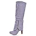 Knee High Boots for Women Sexy Over-The-Knee Boots Suede Zipper Heel Boot Trendy Chunky Block Heel Boots