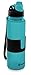 Nomader BPA-Free Collapsible Sports Water Bottle - Foldable with Reusable Leak Proof Twist Cap for Travel Hiking Camping Outdoor and Gym - 22 oz (Aqua Blue)