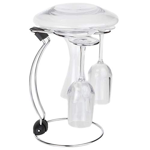 Lily's Home Folding Wine Decanter Drying Stand For Standard Large