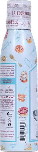 LA TOURANGELLE, ALL PURPOSE BAKING SPRAY, GLUTEN-FREE, NON-STICK, CHEMICAL FREE AND PROPELLANT FREE, EXPELLER-PRESSED COOKING SPRAY OIL, 5 FL OZ
