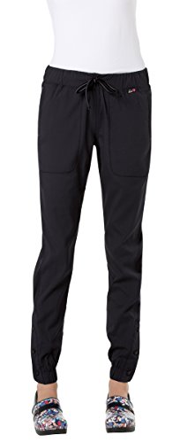 KOI Lite Women’s “Happiness” 723 Drawstring Elastic-waist Pant- Black- X-Large