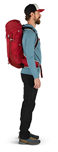 Osprey Talon 33L Men's Hiking Backpack with Hipbelt, Cosmic Red, L/XL