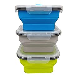 CARTINTS Large 1200ml Collapsible Bowls with Lids