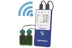 DIGI-SENSE Traceable Wi-Fi Data Logging Refrigerator/Freezer Thermometer Compatible with TraceableLIVE Cloud Service; 2 Bottle Probes
