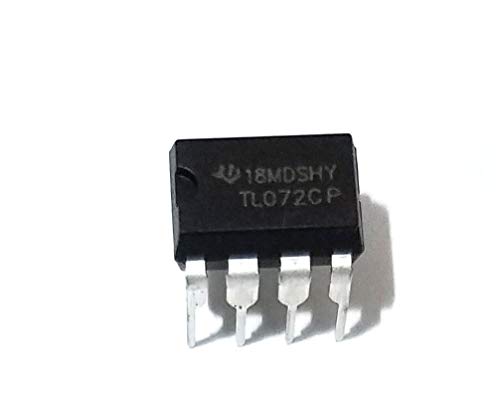 Texas Instruments TL072CP IC Operational Amplifier with Machined Socket (Pack of 1)
