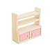 Soledi Wooden Doll Kitchen House Furniture Cooker Fridge Cupboard Dollhouse Miniature Set For Kids Children Child Gift Collectible Craft by Soledi