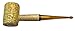 Missouri Meerschaum Legend Corn Cob Tobacco Pipe - Includes DC Crafts Pipe Bag (Straight Stem)
