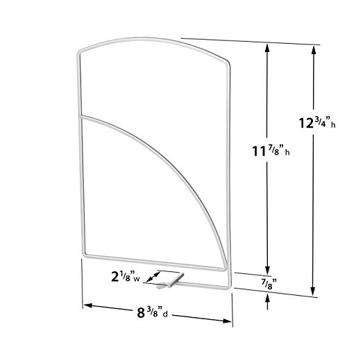 Lynk® Tall White Shelf Dividers Linen Closet Shelf Organizer (Set of