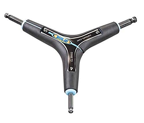 VAR Llave Hexagonal Premium - 4/5/6mm Cabeza Redondeada